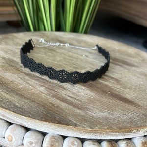 Black Flower Choker Necklace